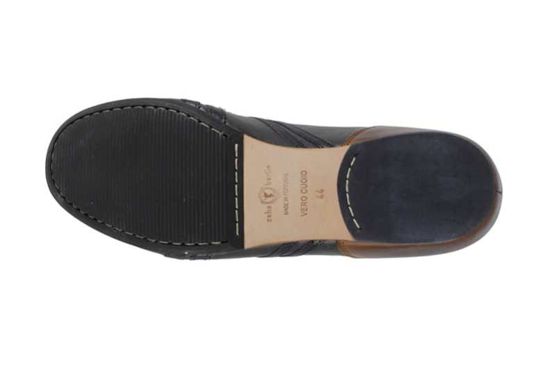 Schuhe - ZEHA Berlin -  Carl Hässner - Liga - grau blau cognac